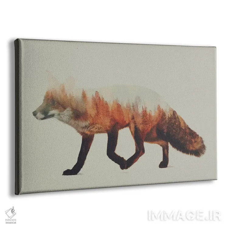 تابلو روباه ۱ اثر آندریاس لیه - نمای پرسپکتیو محصول
