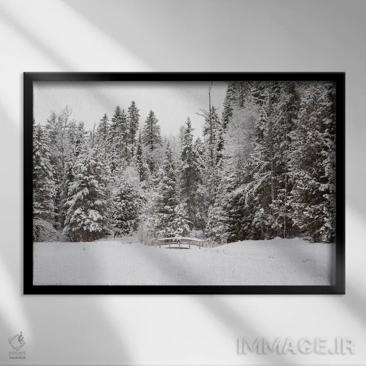 تابلو روی پل اثر الدندا - نمای قابدار مشکی