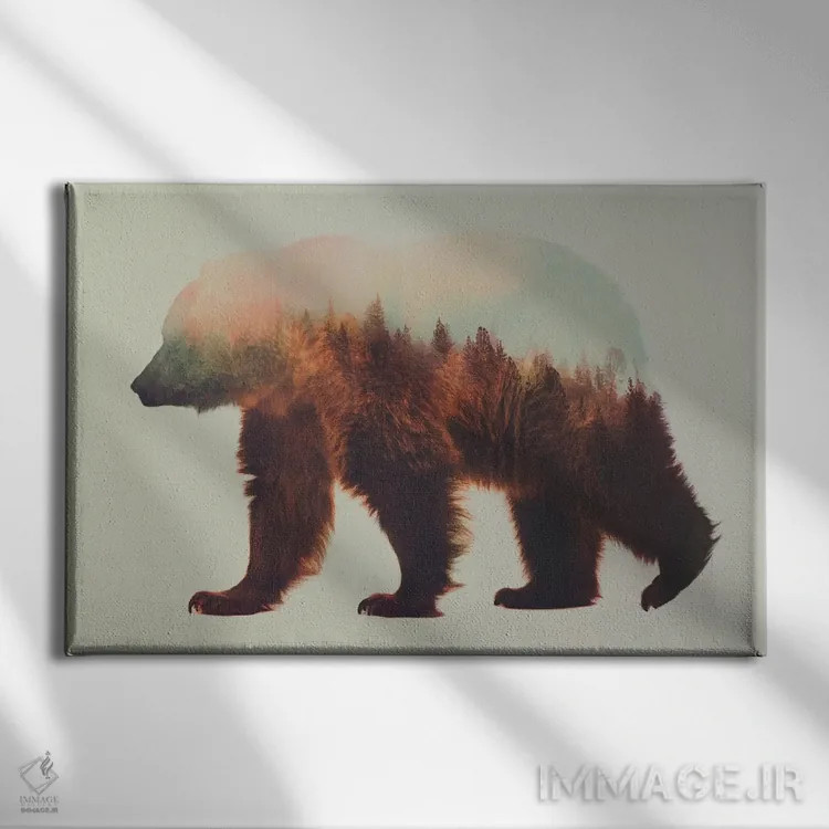 تابلو بیورن (نام خارجی) اثر آندریاس لیه - نمای روبهرو روی دیوار