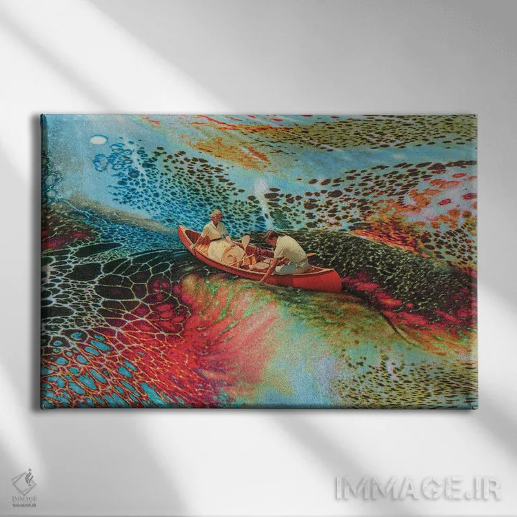 تابلو سفر روانگردان اثر آندریاس لیه - نمای روبهرو روی دیوار