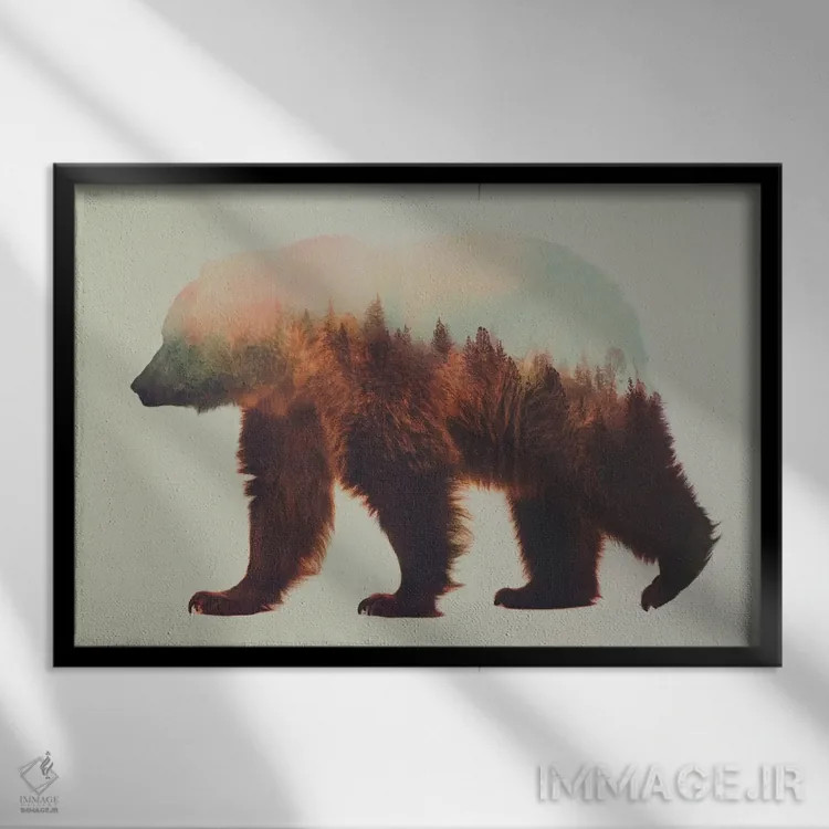 تابلو بیورن (نام خارجی) اثر آندریاس لیه - نمای قابدار مشکی