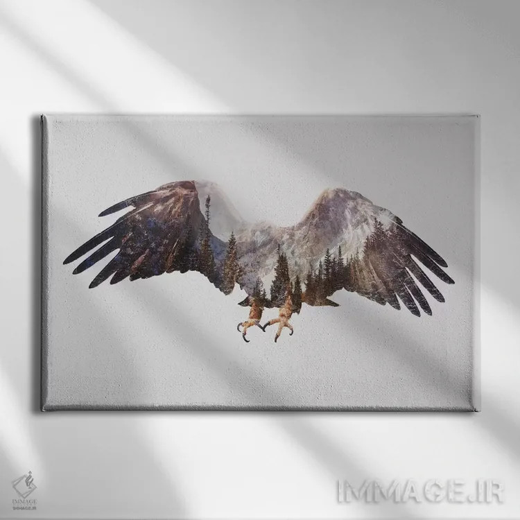 تابلو عقاب قطبی اثر آندریاس لیه - نمای روبهرو روی دیوار