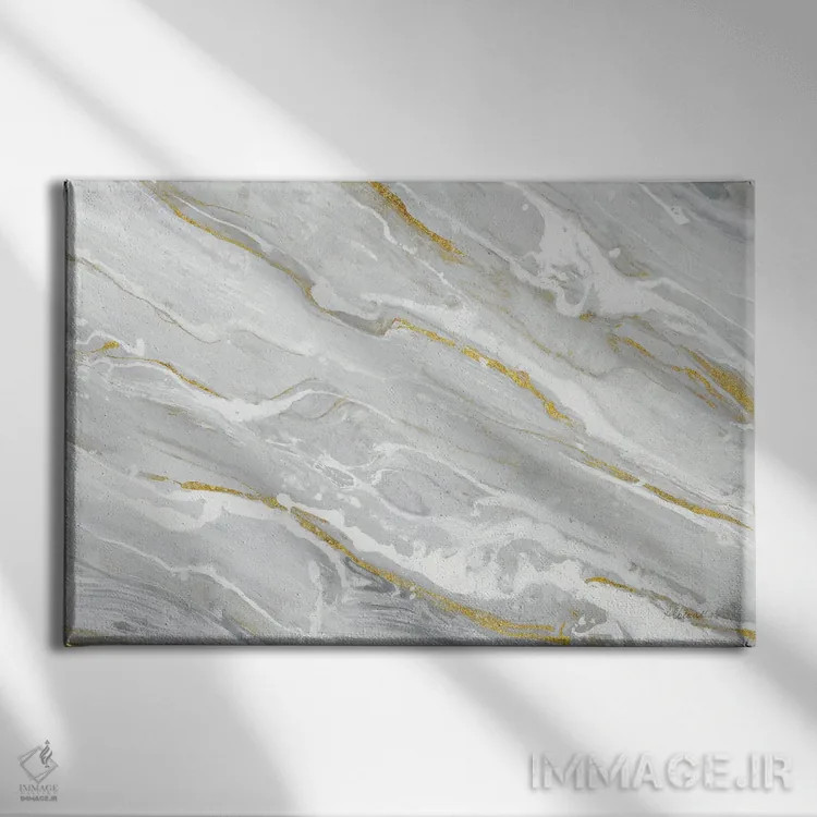 تابلو با جریان حرکت کردن اثر آلبنا خریستوا - نمای روبهرو روی دیوار