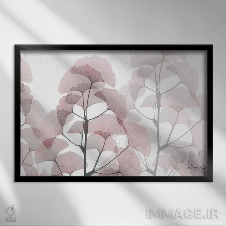 تابلو جینکوی فراوان اثر آلبرت کوئتسیِر - نمای قابدار مشکی