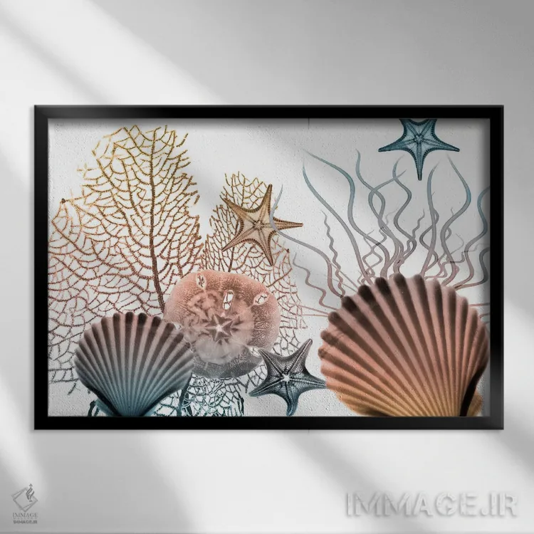 تابلو دریای جمعی ۲ اثر آلبرت کوئتسیِر - نمای قابدار مشکی