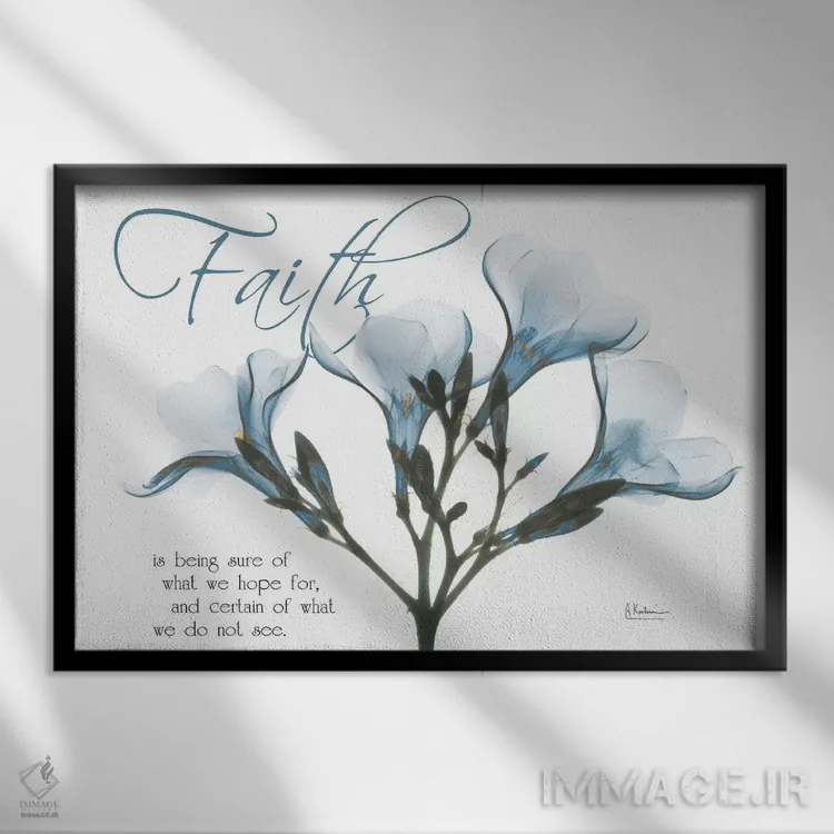 تابلو اولهآندر ایمان اثر آلبرت کوئتسیِر - نمای قابدار مشکی