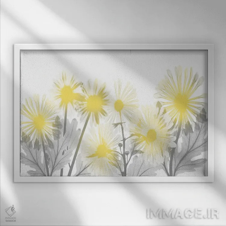 تابلو درخشش روشنشده I اثر آلبرت کوئتسیِر - نمای قابدار سفید