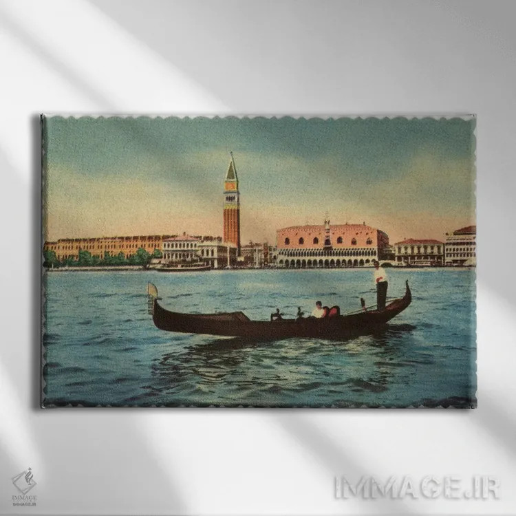 تابلو گوندولا (قایق ونیزی) اثر آلن پل - نمای روبهرو روی دیوار