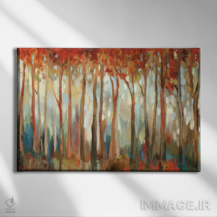 تابلو جنگل مرمری I اثر آلیسون پیرس - نمای روبهرو روی دیوار