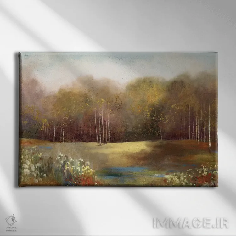 تابلو باغ پارک اثر آلیسون پیرس - نمای روبهرو روی دیوار