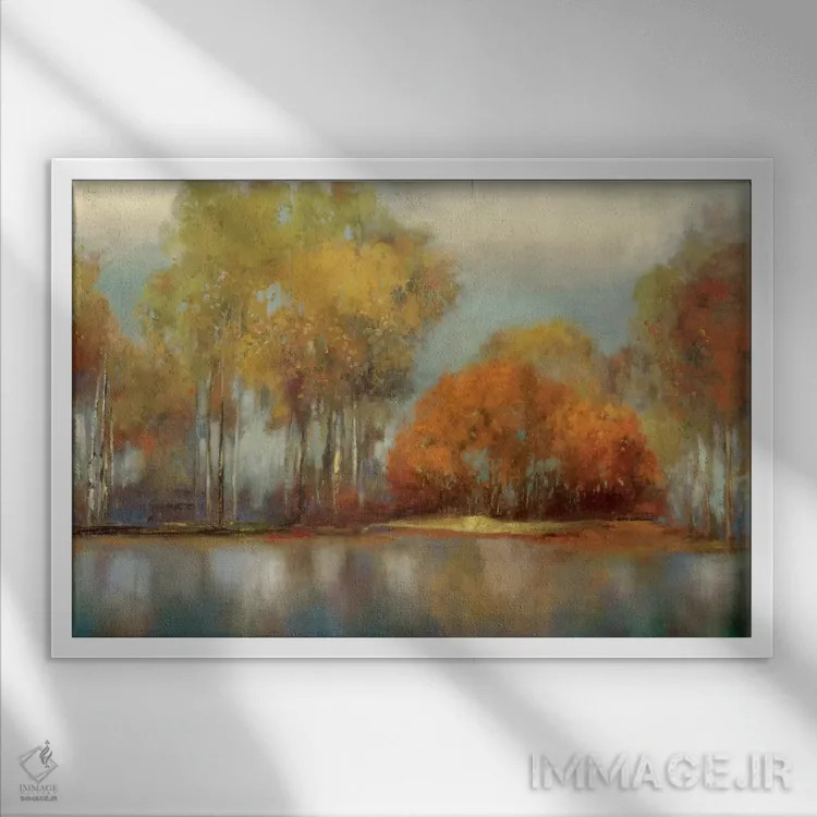 تابلو بازتابها I اثر آلیسون پیرس - نمای قابدار سفید