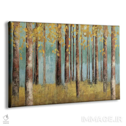 تابلو توس سبز-آبی اثر آلیسون پیرس - نمای پرسپکتیو محصول