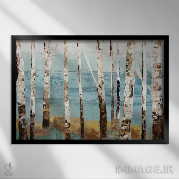 تابلو بازتاب توس اثر آلیسون پیرس - نمای قابدار مشکی