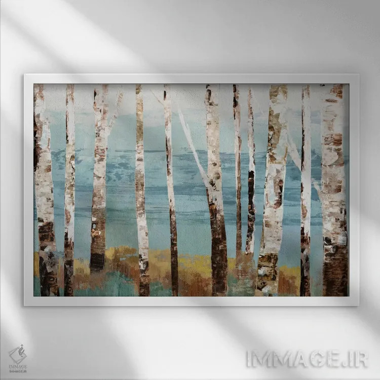 تابلو بازتاب توس اثر آلیسون پیرس - نمای قابدار سفید