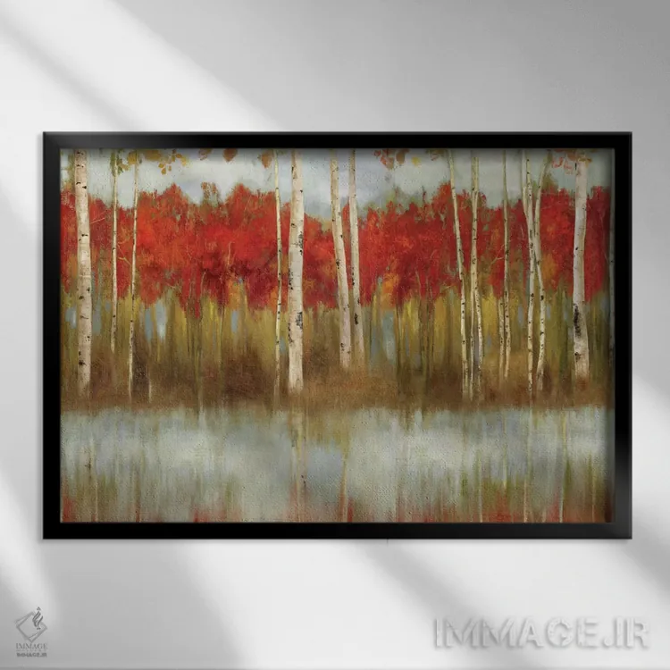 تابلو لبه اثر آلیسون پیرس - نمای قابدار مشکی