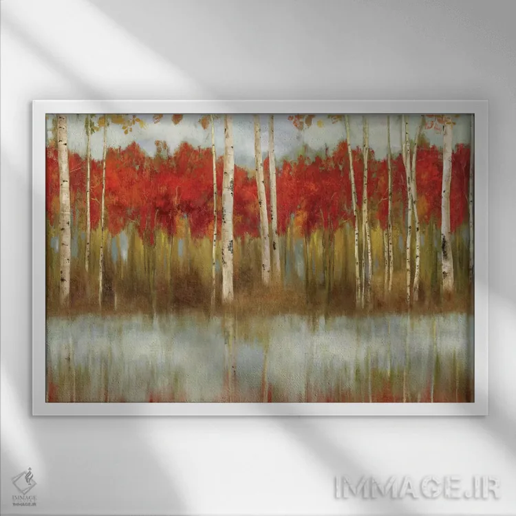 تابلو لبه اثر آلیسون پیرس - نمای قابدار سفید