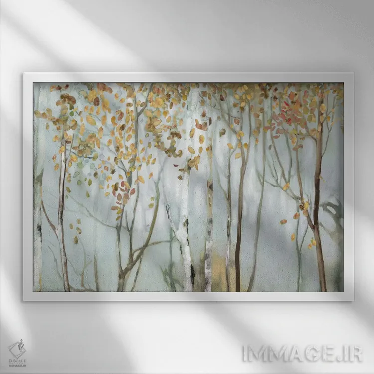 تابلو توس در مه II اثر آلیسون پیرس - نمای قابدار سفید