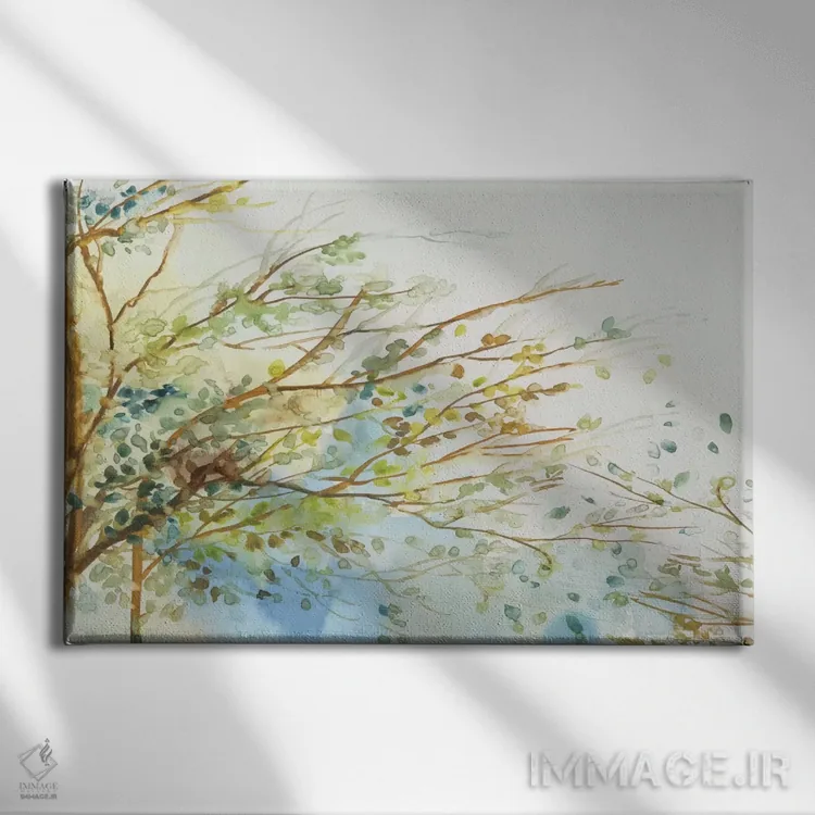 تابلو وزیده از باد اثر آلیسون پیرس - نمای روبهرو روی دیوار