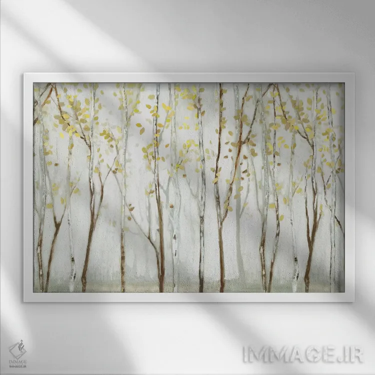 تابلو چشمانداز طولانی اثر آلیسون پیرس - نمای قابدار سفید