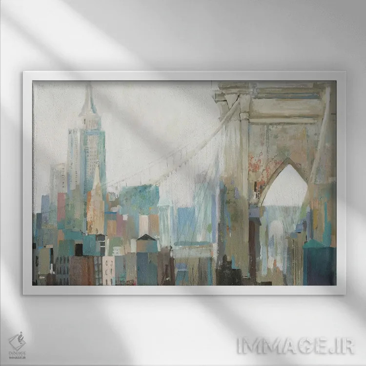 تابلو زندگی شهری I اثر آلیسون پیرس - نمای قابدار سفید