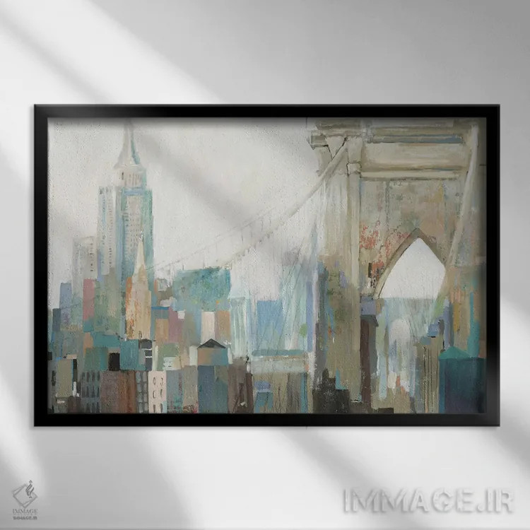 تابلو زندگی شهری I اثر آلیسون پیرس - نمای قابدار مشکی