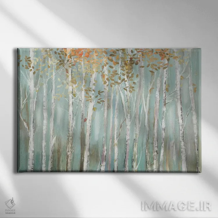 تابلو جنگل افسونشده اثر آلیسون پیرس - نمای روبهرو روی دیوار
