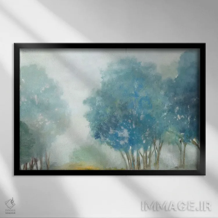 تابلو تپه بلوبری اثر آلیسون پیرس - نمای قابدار مشکی