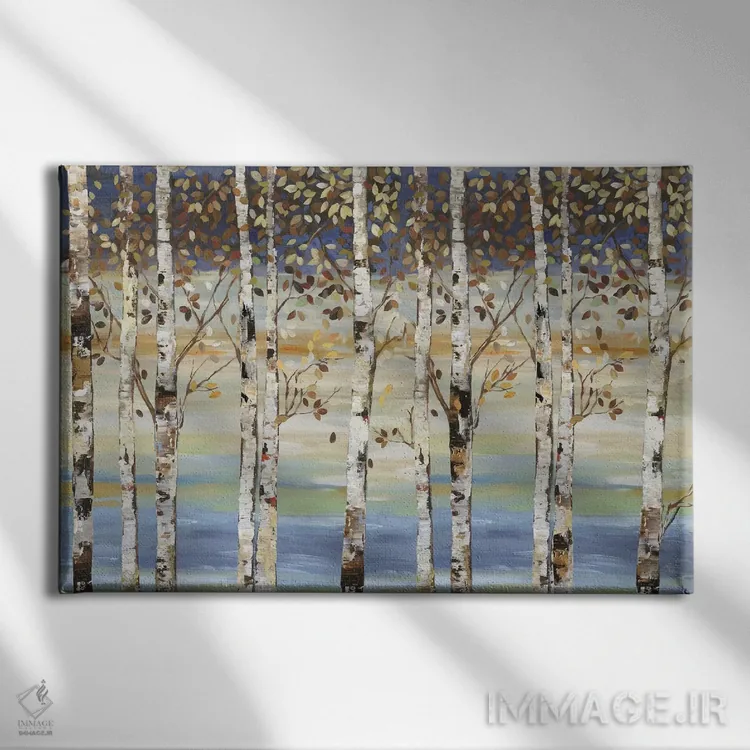 تابلو توس تیره III اثر آلیسون پیرس - نمای روبهرو روی دیوار