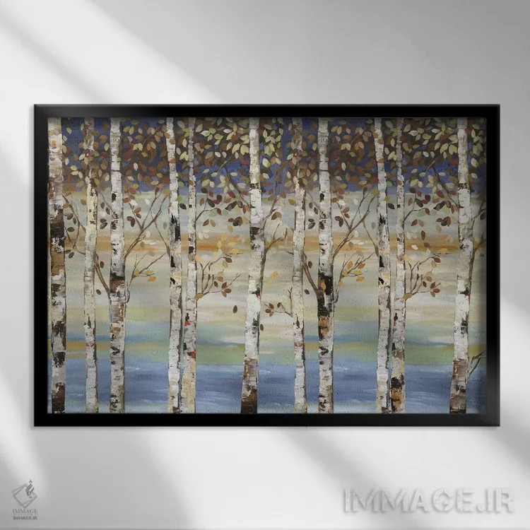 تابلو توس تیره III اثر آلیسون پیرس - نمای قابدار مشکی