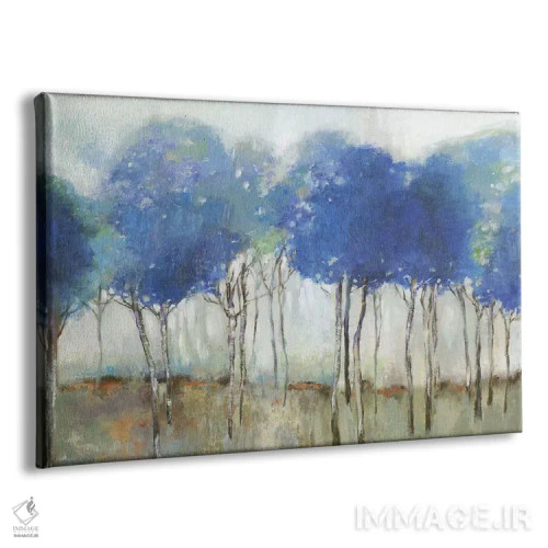 تابلو جنگل نیلی اثر آلیسون پیرس - نمای پرسپکتیو محصول