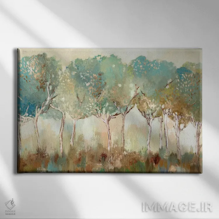 تابلو نور طلایی خورشید اثر آلیسون پیرس - نمای روبهرو روی دیوار