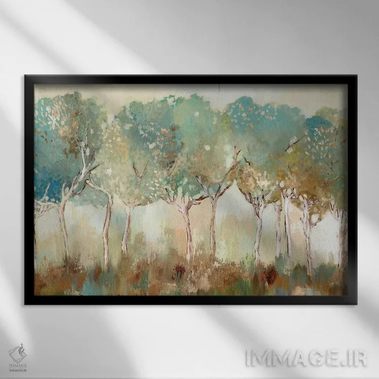 تابلو نور طلایی خورشید اثر آلیسون پیرس - نمای قابدار مشکی