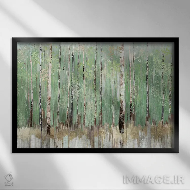 تابلو جوهره درخت I اثر آلیسون پیرس - نمای قابدار مشکی