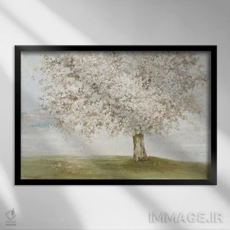 تابلو زبان طبیعت اثر آلیسون پیرس - نمای قابدار مشکی