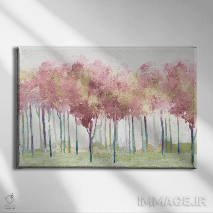 تابلو رویاهای سرخگونه اثر آلیسون پیرس - نمای روبهرو روی دیوار
