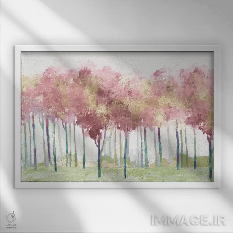 تابلو رویاهای سرخگونه اثر آلیسون پیرس - نمای قابدار سفید