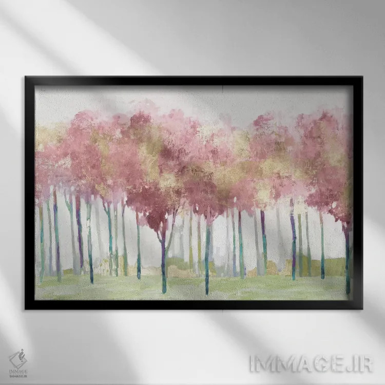 تابلو رویاهای سرخگونه اثر آلیسون پیرس - نمای قابدار مشکی