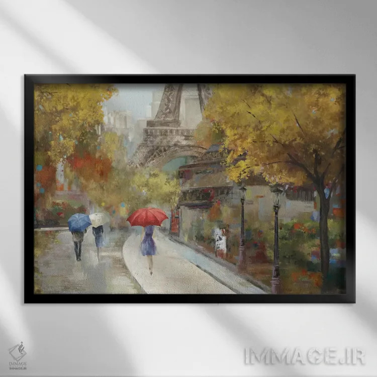 تابلو عاشق مسیر اثر آلیسون پیرس - نمای قابدار مشکی