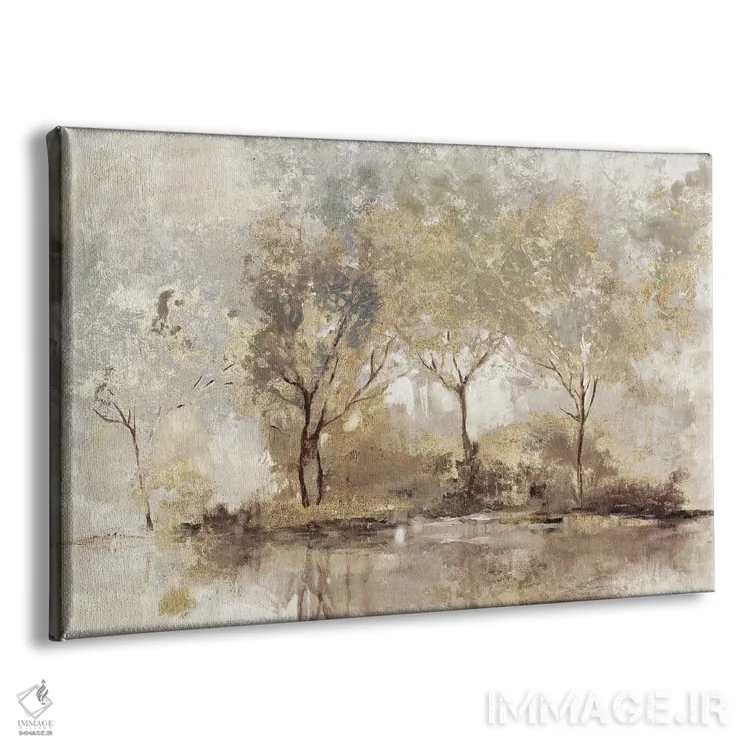 تابلو ساعت طلایی اثر آلیسون پیرس - نمای پرسپکتیو محصول