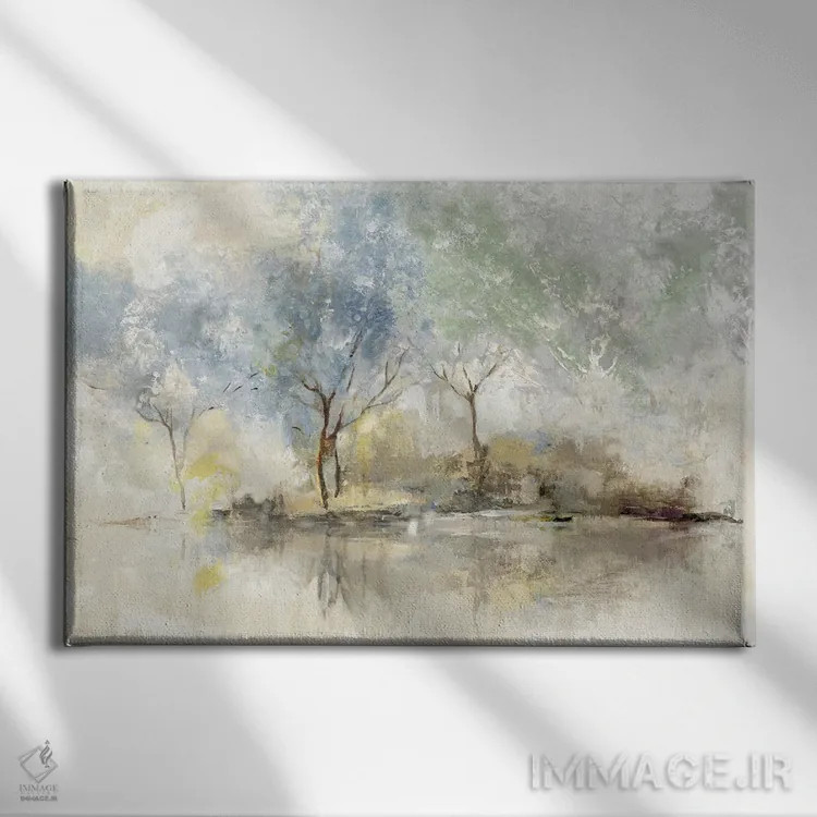 تابلو چمنزار کمرنگ اثر آلیسون پیرس - نمای روبهرو روی دیوار