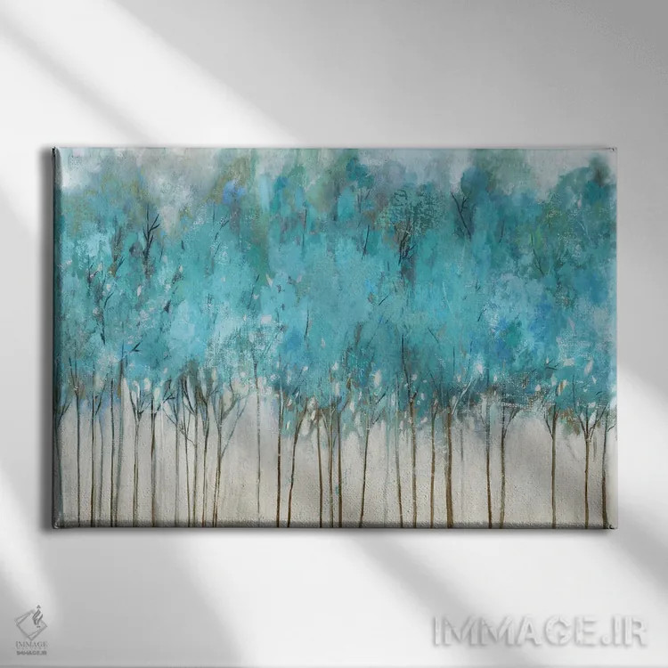 تابلو نجوای کبود اثر آلیسون پیرس - نمای روبهرو روی دیوار