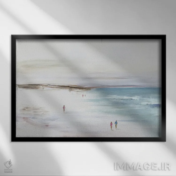 تابلو انزوای تابستانی III اثر آلیسون پیرس - نمای قابدار مشکی