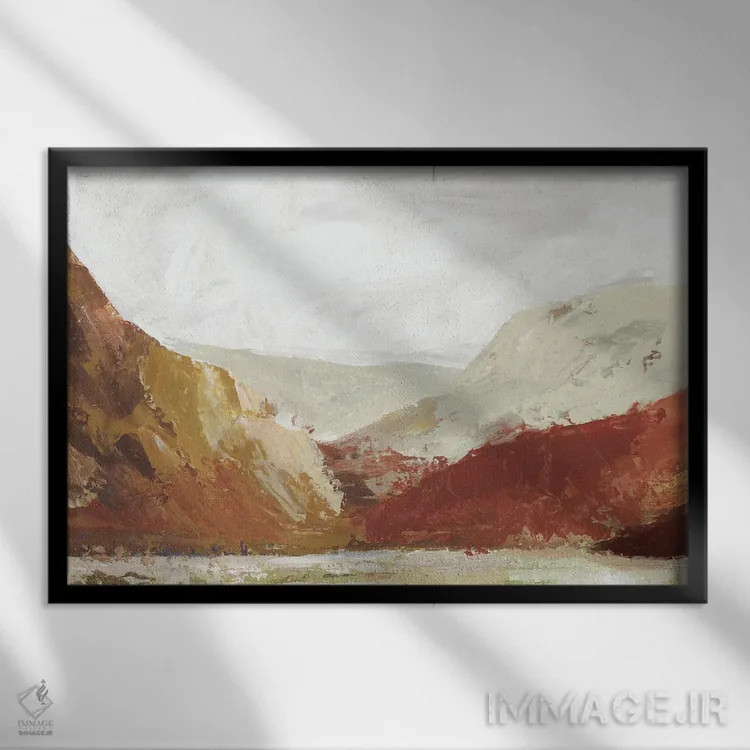 تابلو دره اثر آلیسون پیرس - نمای قابدار مشکی