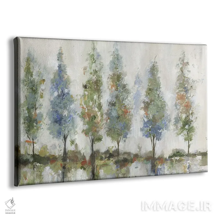 تابلو جنگل بازتابی اثر آلیسون پیرس - نمای پرسپکتیو محصول
