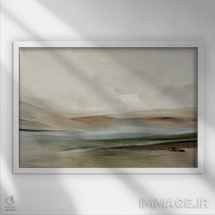 تابلو پژواک تنهایی اثر آلیسون پیرس - نمای قابدار سفید