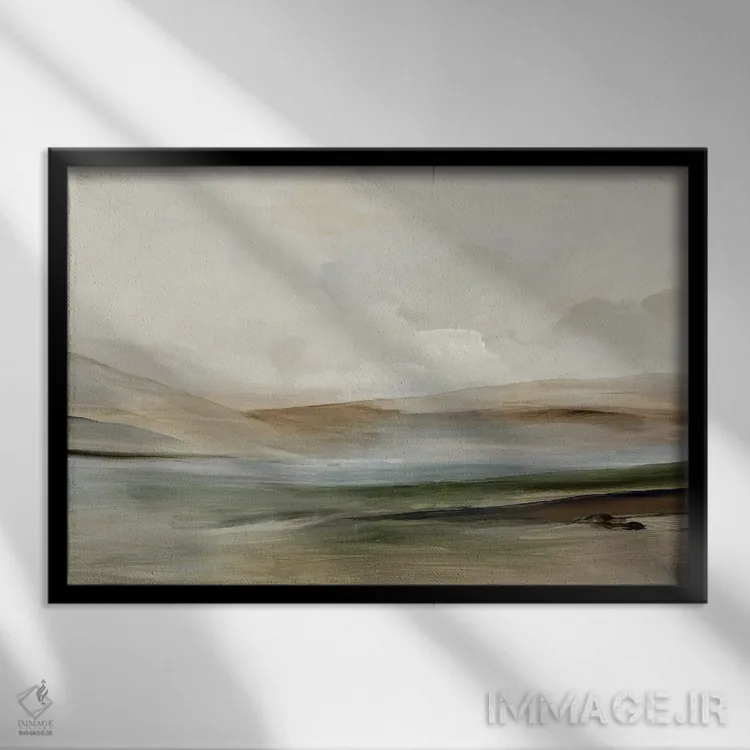 تابلو پژواک تنهایی اثر آلیسون پیرس - نمای قابدار مشکی