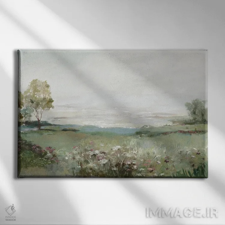 تابلو دشت سبز پری اثر آلیسون پیرس - نمای روبهرو روی دیوار