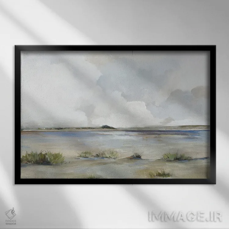 تابلو جزیرهی بلند اثر آلیسون پیرس - نمای قابدار مشکی