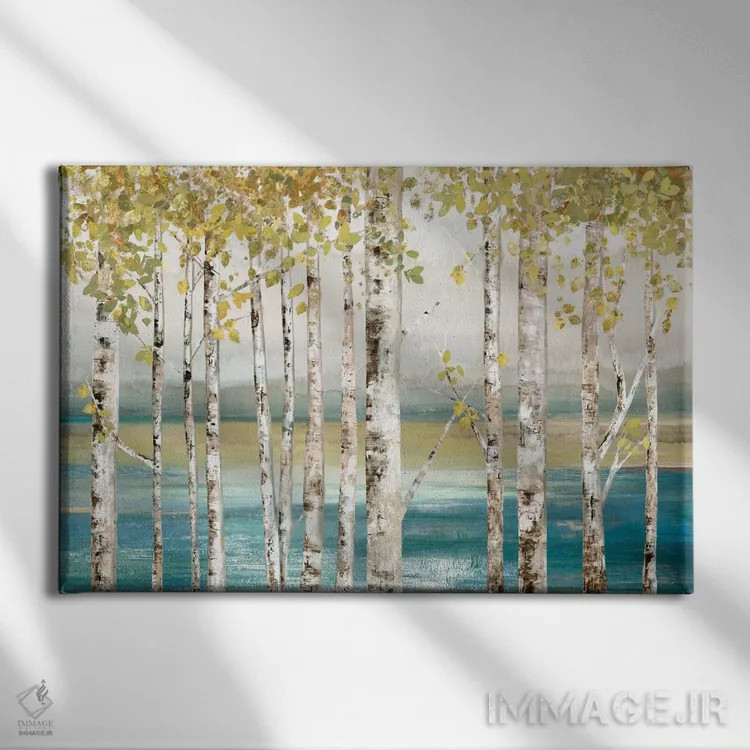 تابلو کنار رودخانه I اثر آلیسون پیرس - نمای روبهرو روی دیوار