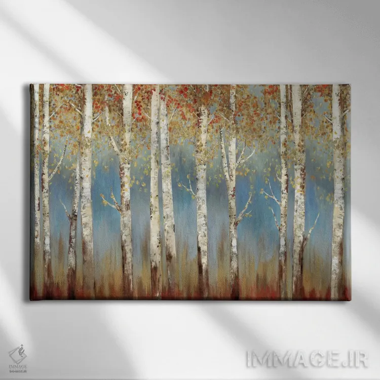 تابلو اخگرهای فروزان I اثر آلیسون پیرس - نمای روبهرو روی دیوار